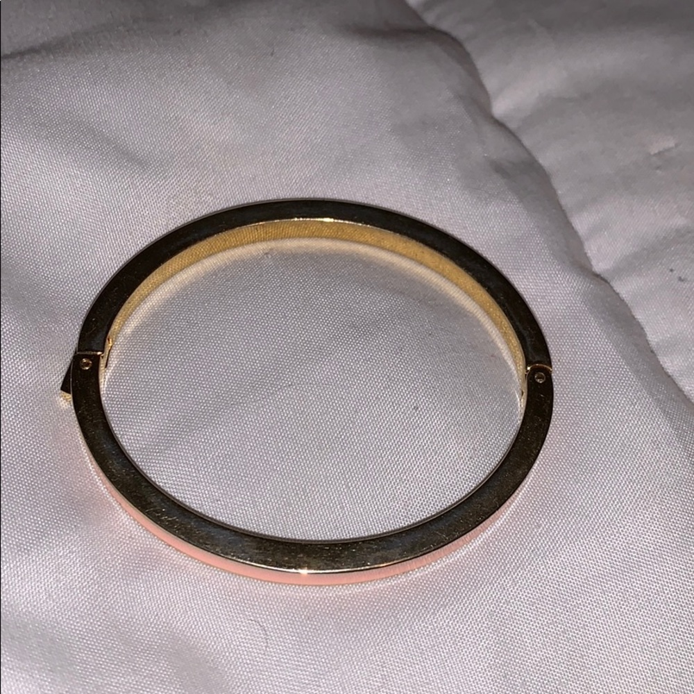 Pink and gold j crew bangle